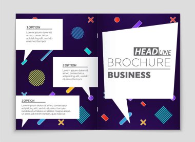 Soyut vektör düzen arka plan set. Sanat kalıp çizmek için, 