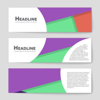 Soyut vektör düzen arka plan set. Sanat kalıp çizmek için, 