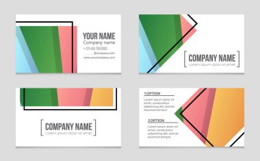 Soyut vektör düzen arka plan set. Sanat kalıp çizmek için, 