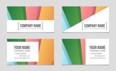 Soyut vektör düzen arka plan set. Sanat kalıp çizmek için, 