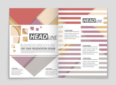 Soyut vektör düzen arka plan set. Sanat kalıp çizmek için, 