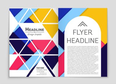 Soyut vektör düzen arka plan set. Sanat kalıp çizmek için, 