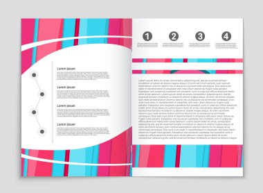 Soyut vektör düzen arka plan set. Sanat kalıp çizmek için, 