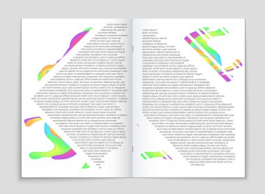 Soyut vektör düzen arka plan set. Sanat kalıp çizmek için, 