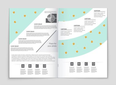 Soyut vektör düzen arka plan set. Sanat kalıp çizmek için, 