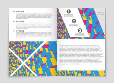 Soyut vektör düzen arka plan set. Sanat kalıp çizmek için, 