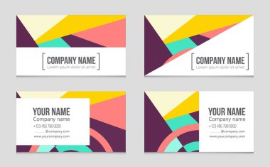 Soyut vektör düzen arka plan set. Sanat kalıp çizmek için, 