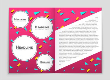 Soyut vektör düzen arka plan set