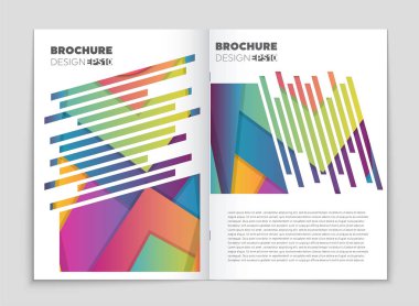 Soyut vektör düzen arka plan set. Sanat kalıp çizmek için, 