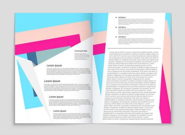 Soyut vektör düzen arka plan set. Sanat kalıp çizmek için, 