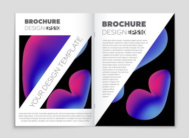 Soyut vektör düzen arka plan set. Sanat kalıp çizmek için, 