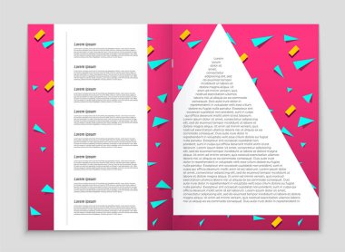 Soyut vektör düzen arka plan set. Sanat kalıp çizmek için, 