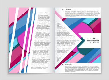 Soyut vektör düzen arka plan set. Sanat kalıp çizmek için, 