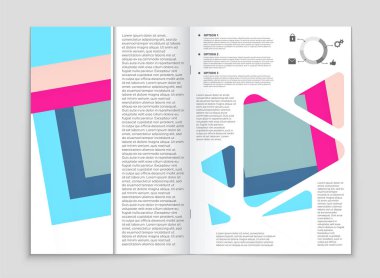 Soyut vektör düzen arka plan set. Sanat kalıp çizmek için, 