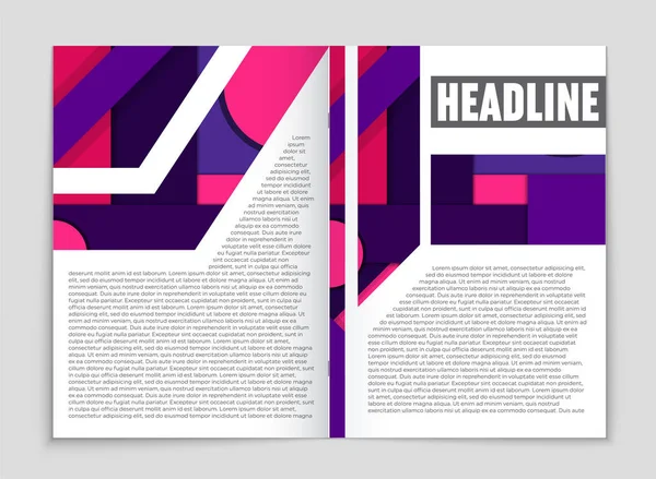 Conjunto de fundo de layout vetorial abstrato. Para design de modelo de arte , — Vetor de Stock