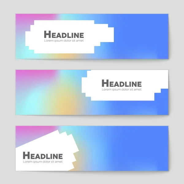 Hintergrundset für abstrakte Vektorlayouts. für Art Template Design, — Stockvektor