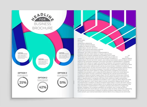 Absztrakt vektor elrendezés háttér beállítása. A művészet sablon design, — Stock Vector