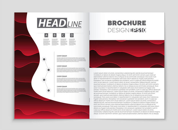 Abstract vector layout background set. For art template design, 