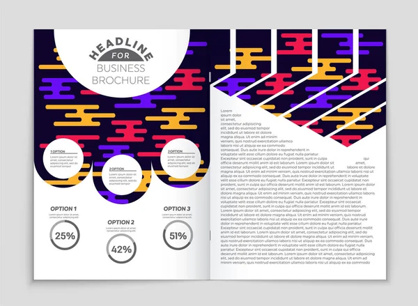 Absztrakt vektor elrendezés háttér beállítása. A művészet sablon design, — Stock Vector