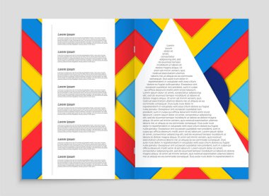 Soyut vektör düzen arka plan set. Sanat kalıp çizmek için, 