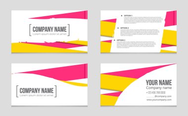 Soyut vektör düzen arka plan set. Sanat kalıp çizmek için, 