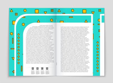 Soyut vektör düzen arka plan set