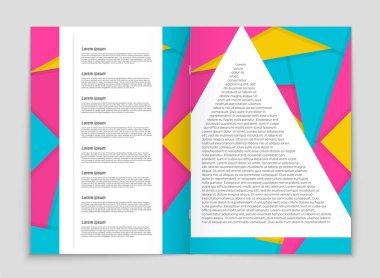 Soyut vektör düzen arka plan set. Sanat kalıp çizmek için, 