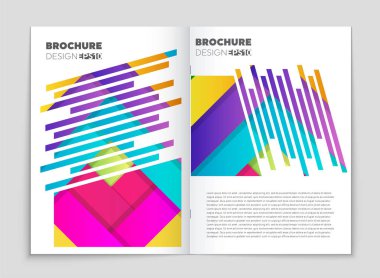 Soyut vektör düzen arka plan set. Sanat kalıp çizmek için, 