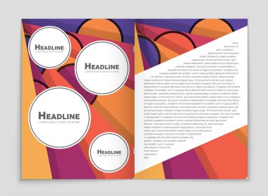 Soyut vektör düzen arka plan set