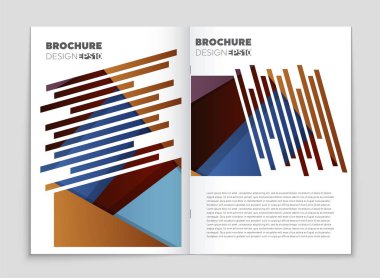 Soyut vektör düzen arka plan set. Sanat kalıp çizmek için, 