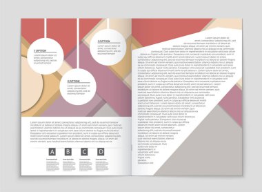 Soyut vektör düzen arka plan set. Sanat kalıp çizmek için, 