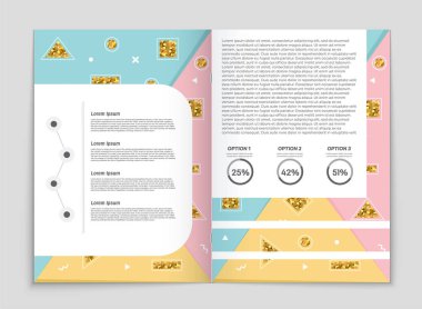 Soyut vektör düzen arka plan set. Sanat kalıp çizmek için, 