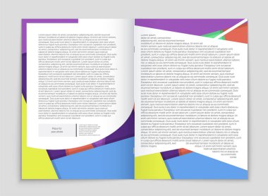 Soyut vektör düzen arka plan set. Sanat kalıp çizmek için, 