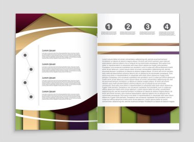 Soyut vektör düzen arka plan set. Sanat kalıp çizmek için, 