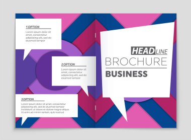 Soyut vektör düzen arka plan set. Sanat kalıp çizmek için, 