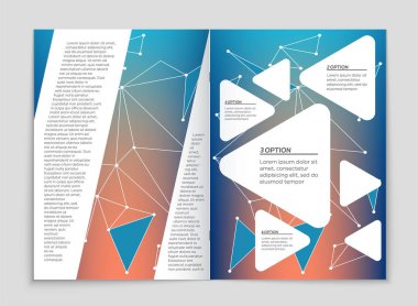 Soyut vektör düzen arka plan set. Sanat kalıp çizmek için, 