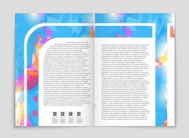 Soyut vektör düzen arka plan set