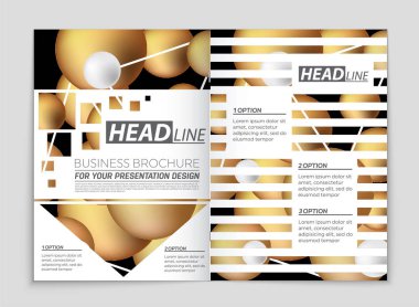 Soyut vektör düzen arka plan set. Sanat kalıp çizmek için, 