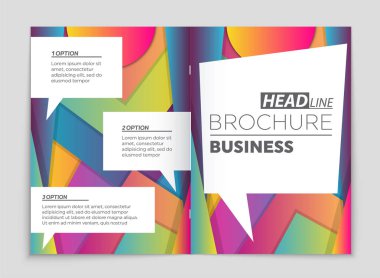 Soyut vektör düzen arka plan set. Sanat kalıp çizmek için, 