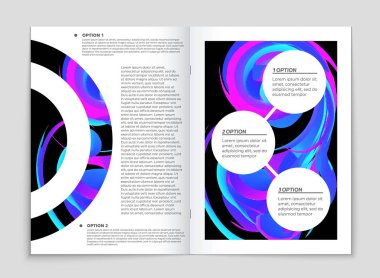 Soyut vektör düzen arka plan set. Sanat kalıp çizmek için, 