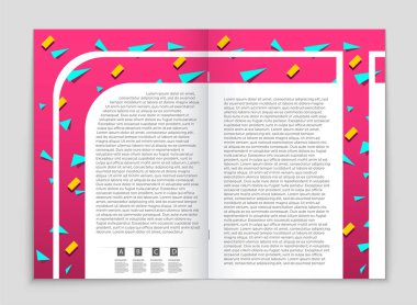 Soyut vektör düzen arka plan set