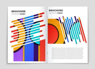 Soyut vektör düzen arka plan set. Sanat kalıp çizmek için, 