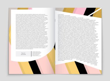 Soyut vektör düzen arka plan set. Sanat kalıp çizmek için, 