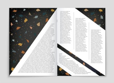 Soyut vektör düzen arka plan set