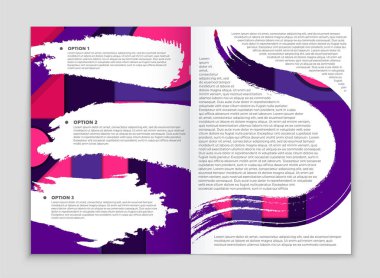 Soyut vektör düzen arka plan set. Sanat kalıp çizmek için, 