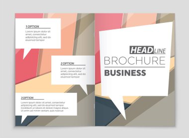 Soyut vektör düzen arka plan set. Sanat kalıp çizmek için, 