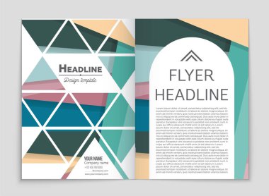 Soyut vektör düzen arka plan set. Sanat kalıp çizmek için, 