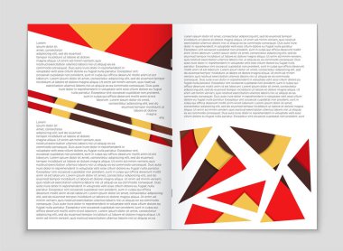 Soyut vektör düzen arka plan set. Sanat kalıp çizmek için, 