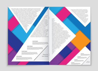 Soyut vektör düzen arka plan set. Sanat kalıp çizmek için, 