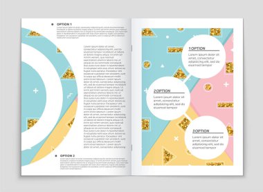 Soyut vektör düzen arka plan set. Sanat kalıp çizmek için, 